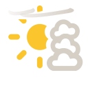 Mixed with few cirrus with some thunderstorm clouds possible
